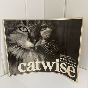catwise Book vintage 1980 Cat Wise kitty art photographs classic quotes lovely